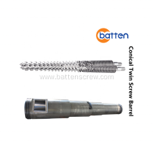 65/132 Conical Twin Extruder Screw and Barrel